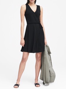 ponte wrap dress