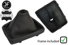 SCHWARZ NAHT LEDER HANDBUCH SCHALTSACK+KUNSTSTOFFRAHME F?R AUDI A4 B9 15-18