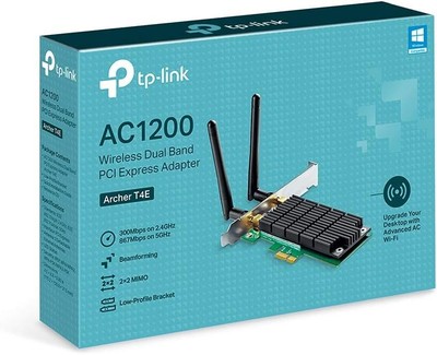 TP-Link Archer T4E WLAN PCIe Netzwerkkarte AC1200 mit 2x2 MIMO und Beamforming