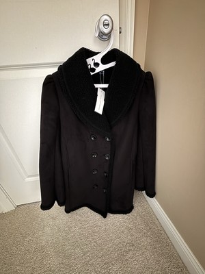 French Connection Fly By Me Double Breasted Coat Size 8. NWT 