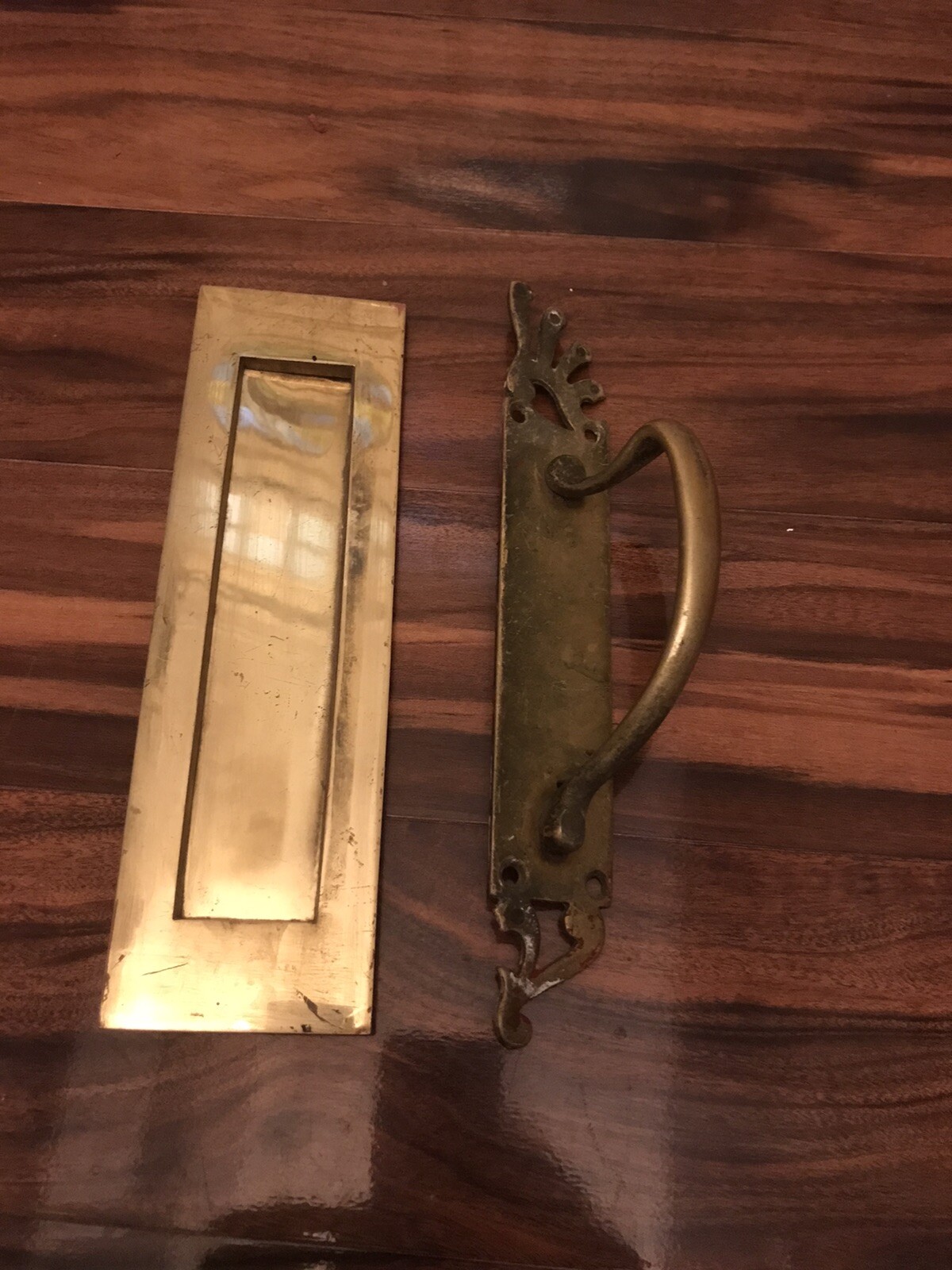 brass Main Door handle and a letterbox eBay