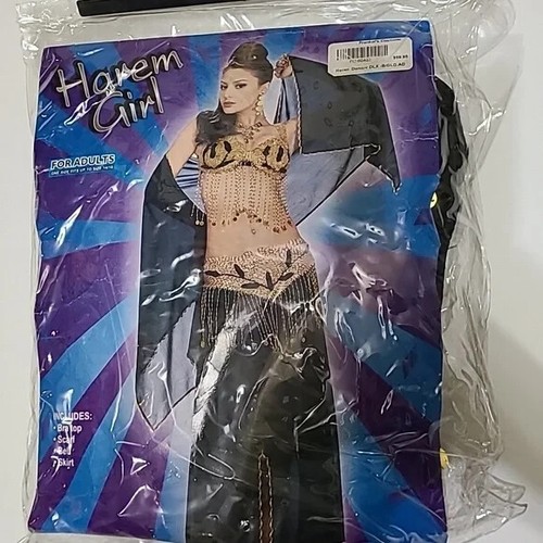 FRANKEL'S COSTUME Harem Girl Halloween Costume - One Size to 14/16