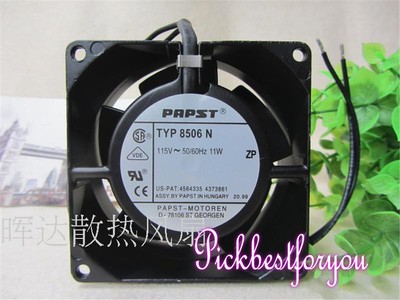 Original ebmpapst 8506N 115V 8cm 8038 cooling fan