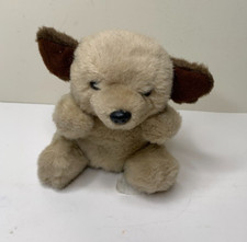 Chosun International Puppy Dog Plush 7" Tan Brown Non Working Vintage