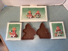 Longaberger 2000 Pottery Roger & Ginger Cookie Molds NEW Made in USA