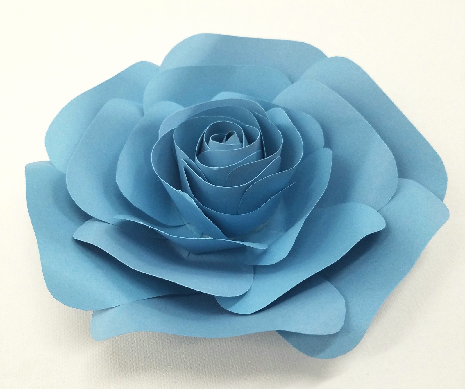 Decor in The Box -Handmade Paper Flower, Fully Assembled, 3 Sizes, Blue