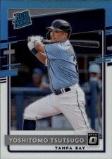 2020 Donruss Optic Carolina Blue and White #61 Yoshitomo Tsutsugo Rays