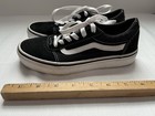 VANS Ward Black & White Lace Up Casual Shoes Sneakers US Youth Size 3.0 Nice Sha — photo 8