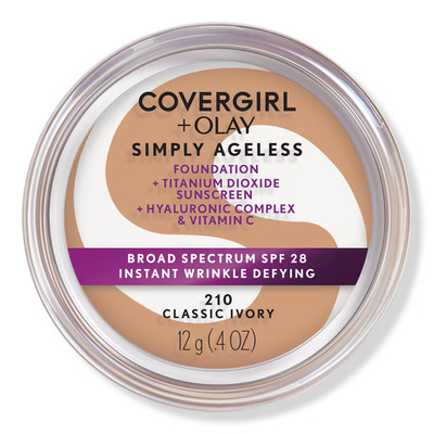 COVERGIRL Simply Ageless Instant Wrinkle Defying Foundation 210 Classic Ivory