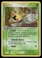 Ninjask 13/107 Rare Deoxys Pokemon Reverse Holo Moderately Played
