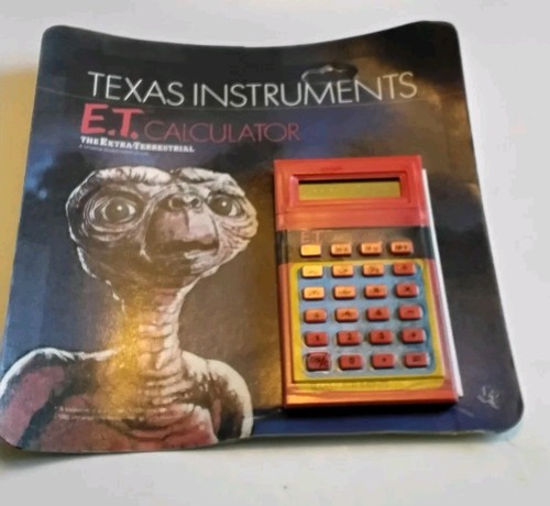 Vintage 1982 ET Calculator Texas Instruments Extra Terrestrial -