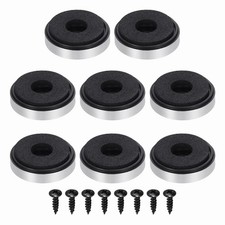 8 Pcs Speaker Isolation Feet,30mmx7mm Plastic Foam Shock Absorption Silver