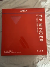 VaultX SVP Promo Exo-Tec 12 Pocket Zip Binder BRAND NEW