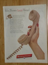 Magazine Ad* - 1957 - Western Electric Handset