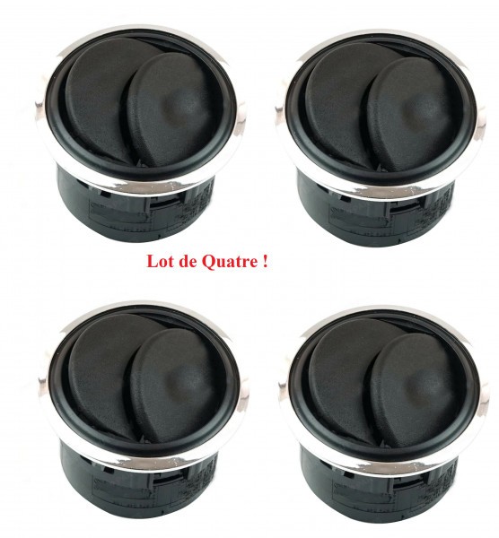 Grilles de ventilation chromées en ABS haut de gamme Master III