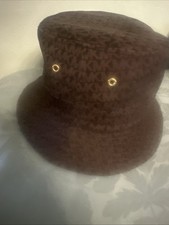 Michael Kors Women’s  Monogram Logo  Brown Bucket Hat  NWOT!