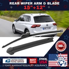 Waterproof 15''&12'' 1 Set Rear Windshield Wiper Arm Blade OEM Replace QUALITY
