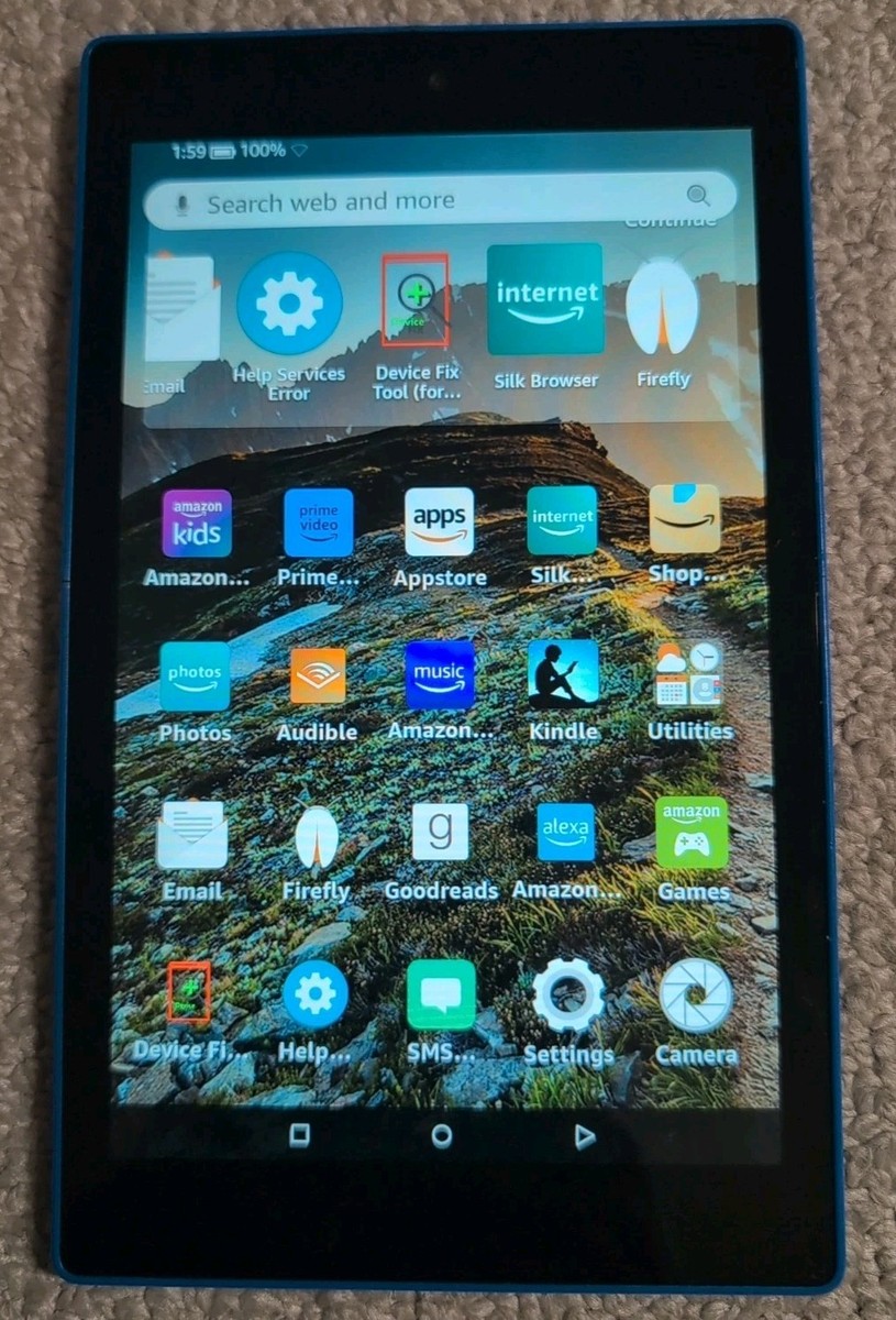 Amazon Fire HD (5th Generation) 8GB, Wi-Fi, 8in Blue for sale