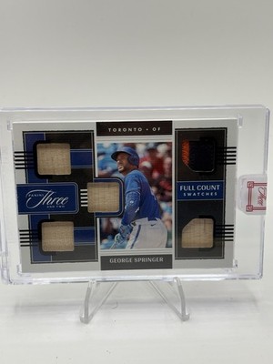 2022 Panini Three & Two GEORGE SPRINGER Full Count Swatches /10 - Blue Jays