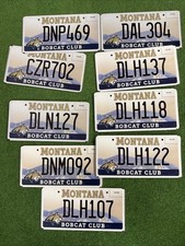 1 RANDOM BOBCAT CLUB MONTANA STATE UNIVERSITY PLATE  **FCS NATIONAL CHAMPIONS**
