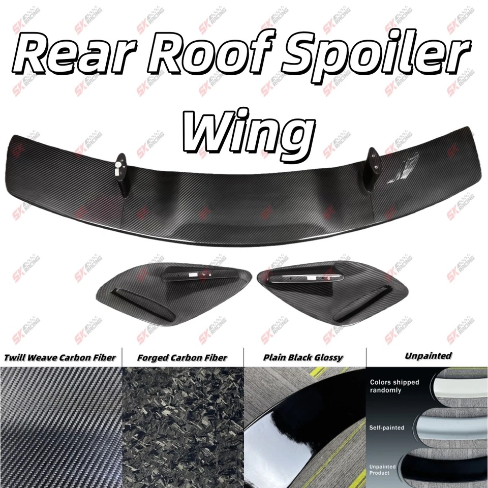 For Mercedes-Benz GLA45 AMG X156 Forged/Carbon Fiber Rear Diffuser Lip Roof Wing - Image 3 of 4