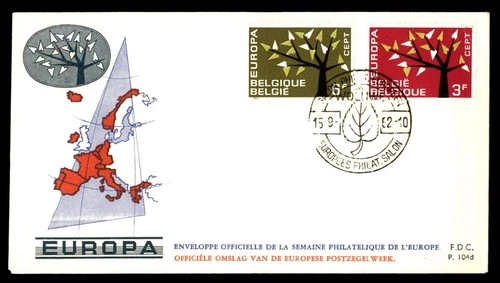 Mayfairstamps Belgium FDC 1962 dual Europa First Day Cover aax_16645