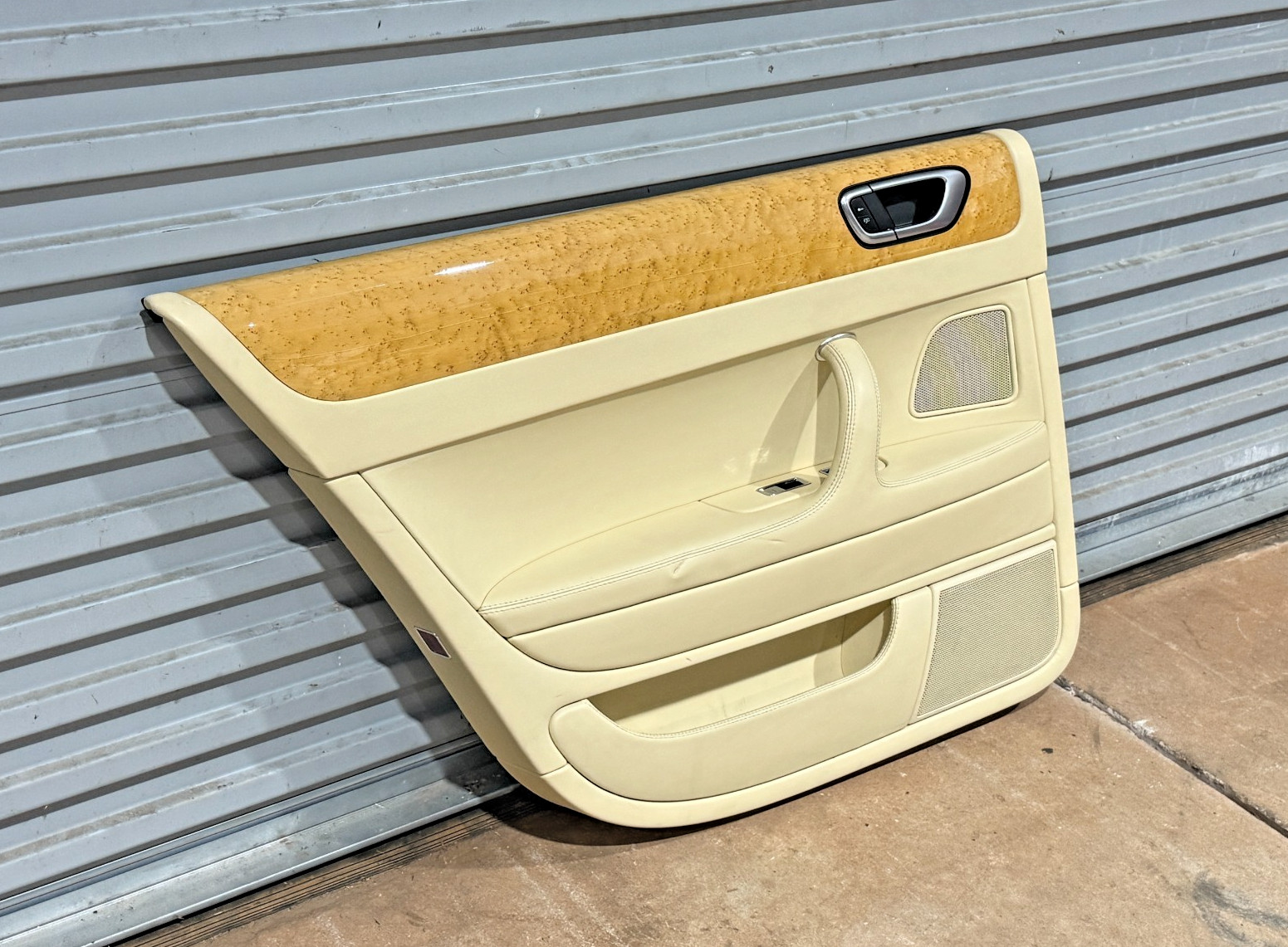 06-12 Bentley Continental Flying Spur Rear Left Door Panel Trim PO43 OEM