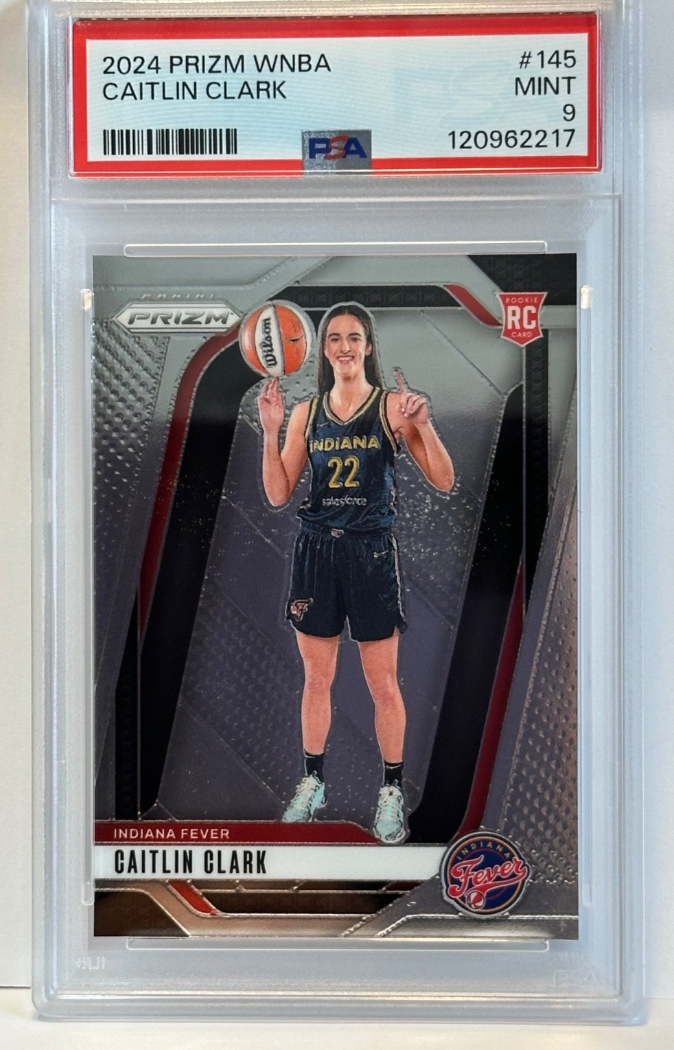 2024 Prizm Caitlin Clark RC PSA 9 #145 