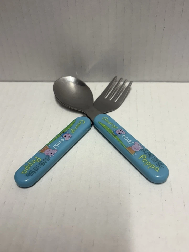 Minnie Mouse Peppa Niño Tenedor Cuchara Utensilios 3 Tenedores 2 Cucharas Primeros Años Zak Foto 4 de 4