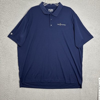 LevelWear The Players Golf Polo Shirt Mens Blue 3XL Short Sleeve Casual Active