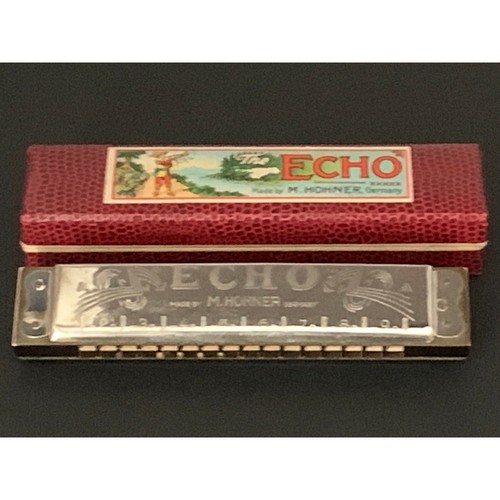 M Hohner Echo Harmonica