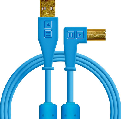 DJ Techtools Chroma Cables Right-Angled USB-A to USB-B Cable | 1.5M / 5 Ft | Aud