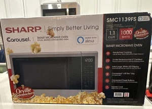 Sharp Carousel SMC1139FS 1.1 Cu Ft acier inoxydable micro-ondes – Nouvelle boîte scellée