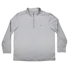 Greg Norman Men's XL 1/4 Zip Pullover Gray Long Sleeve Performance Shirt