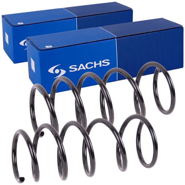 2X Sachs Fahrwerksfedern Vorne Passend FÜR Renault Clio Links+Rechts-image