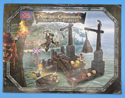 2006 Mega Bloks Pirates of the Caribbean 1016 Building Manual 16-page Booklet