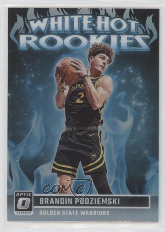 2023 Panini Donruss Optic White Hot Rookies Holo Prizm Brandin Podziemski 17w0