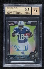 2015 Chrome Mini Rookies Black Refractor 18/25 Phillip Dorsett BGS 9.5 Auto 07d9