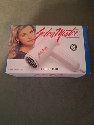 Windmere Turbo 1500 Compact Hair Dryer Limited Edition Travel Model Vintage