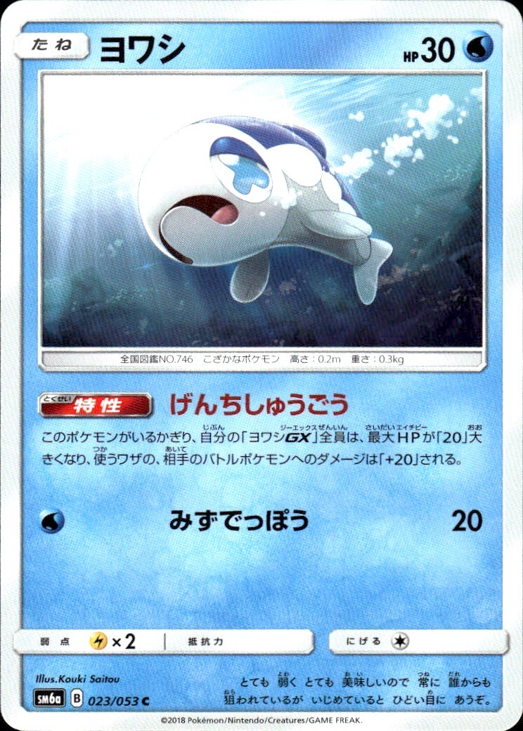 WISHIWASHI 023/053 DRAGON STORM C POKEMON JAPANESE LP