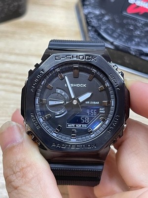 Casio CasiOak GM2100 Blackout Ninja Octagonal Metal Case Men s Watch Boxed