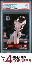 1996 STADIUM CLUB MEMBERS ONLY 50 #7 BARRY BONDS POP 3 PSA 9