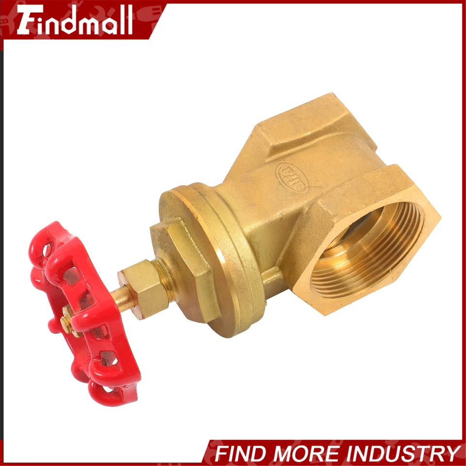 Findmall 2-1/2" Female Npt Non Rising Stem Brass Hydrant Gate Valve - Image 3 of 4