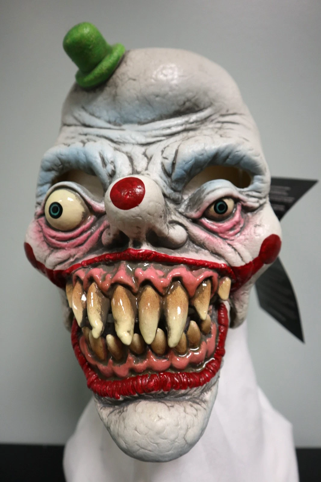 Evil Alien Clown Creature- Zagone Studios "Topper" Moving Mouth Handmade Mask