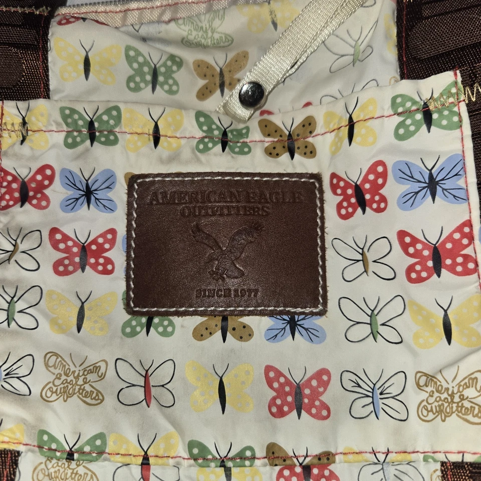 American Eagle Y2K Butterfly Duffle Bag Shoulder Purse - Image 2 of 4