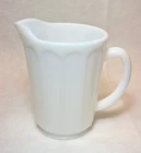 Vintage Hazel-Atlas 20oz Milk Glass Pitcher - 12 Panels, 5.5" White