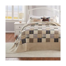 Greenland Home Oxford 100 Cotton Quilted Bedspread Set, 3-Piece Jumbo King, ...