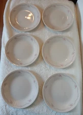 Set of 6 Corelle Corning English Breakfast 6-1/2" Bread & Butter  Plates USA