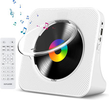 CD Player Portable Bluetooth Desktop CD Player for Home with Timer Built-In Hifi