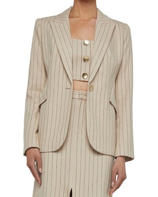 Lagence Chamberlain Linen-Blend Blazer Women's